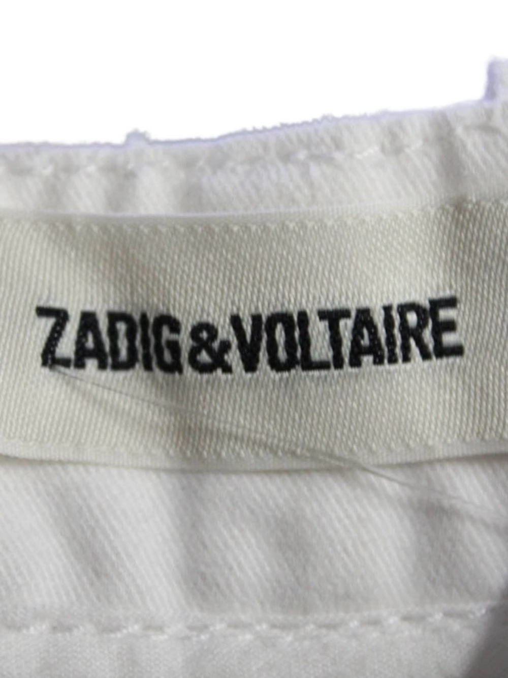Zadig & Voltaire Palma Grunge Women’s Utility Crop Pants in Off White Size Small - Picture 7 of 11
